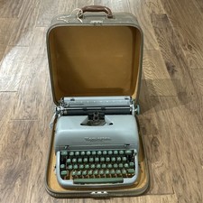 Máquina de escribir manual Remington Letter-Riter años 50 gris verde con estuche ENVÍO GRATUITO segunda mano  Embacar hacia Mexico
