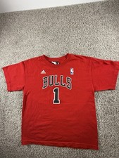 Camiseta masculina vintage Adidas Chicago Bulls #1 Derrick Rose Youth vermelha tamanho XL comprar usado  Enviando para Brazil