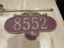 Metal sign address for sale  Montclair