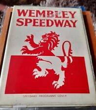 Wembley speedway programme for sale  AXBRIDGE