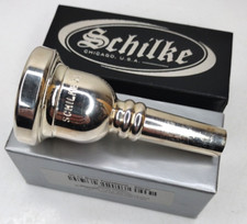 Bocal de trombone baixo Schilke 51 banhado a prata haste grande com caixa feito nos EUA, usado comprar usado  Enviando para Brazil