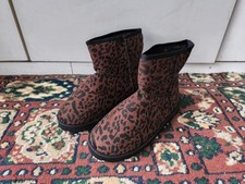 leopard print ankle boot for sale  HULL