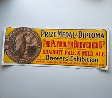 Vintage plymouth brewery for sale  HALESOWEN