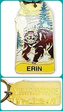 Erin, Yosemite National Park Chaveiro Antigo Chaveiro Souvenir Personalizado Presente comprar usado  Enviando para Brazil