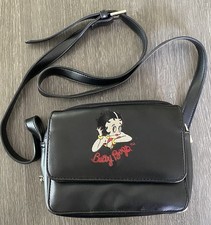 Vintage 2002 Betty Boop Bolsa Lateral Preta Ross Bolsa Corporal Antiga Y2K comprar usado Vintage 2002 Betty Boop Bolsa Lateral Preta Ross Bolsa Corporal Antiga Y2K comprar usado  Enviando para Brazil