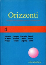 Libro orizzonti antologia. usato  Cerea