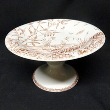 Brown transferware cake for sale  Montague