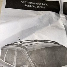 Barras transversais pretas para trilho de teto Ford Escape 2013-2019 alumínio comprar usado  Enviando para Brazil
