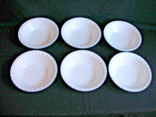 6 tigelas de sopa de cereais Corelle 7,25" trio rosa redemoinho de prado inglês aro azul claro comprar usado  Enviando para Brazil
