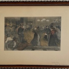 Lithographie couleur théophil d'occasion  Nantes-