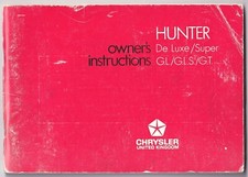 Chrysler hunter owner for sale Chrysler hunter owner for sale  COLCHESTER