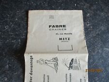 Ancien catalogue graine d'occasion  Charnay-lès-Mâcon