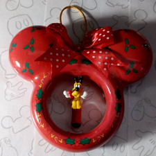 Ornamento de Natal ícone orelhas vermelhas ilimitado de Mickey Mouse Plutão com osso comprar usado  Enviando para Brazil