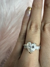 Custom moissanite heart for sale  Lake Oswego