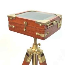 Câmera dobrável estilo antigo estilo vintage com suporte para tripé de madeira comprar usado  Enviando para Brazil