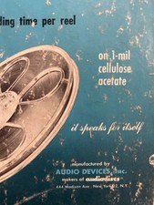 Vintage audiotape reel for sale  Valley Center