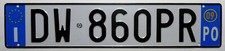 Nummernschild europa italien gebraucht kaufen  Bonn