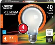 Usado, Lâmpada LED Feit Electric A1940/927CA/FIL/4, lâmpada A19, 40W, E26, regulável, pacote com 4 comprar usado  Enviando para Brazil