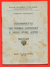 Dizionarietto termini alpinist usato  Padova