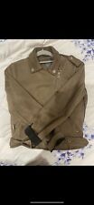 Faux suede biker for sale  LONDON