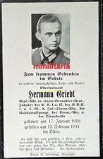 Sterbebild wwii berleutnant gebraucht kaufen  Gottmadingen