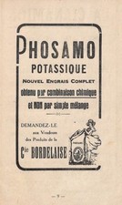 Cie bordelaise phosamo d'occasion  Ouzouer-sur-Loire