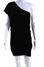 Vestido IRO Feminino Um Ombro Manga Curta Ruched Davov Preto Tamanho EUR 38 comprar usado  Enviando para Brazil