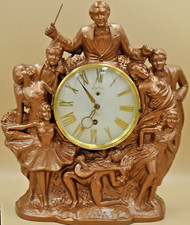 Relógio Manto Alemão Fascinante Raro Spelter-cast "The Music Master" comprar usado  Enviando para Brazil