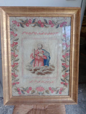 Antico quadro ricamato usato  Montopoli di Sabina