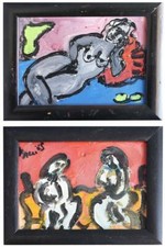 Paire petits tableaux d'occasion  Marseille X