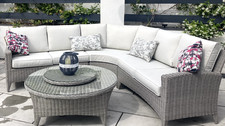 Curved patio sofa for sale  SALISBURY