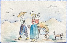 Cpa fantaisie dessinée d'occasion  France