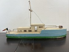 Barco de madeira vintage 14”x8” bandeira francesa provavelmente feito à mão comprar usado  Enviando para Brazil