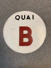Plaque quai gare d'occasion  Cergy-