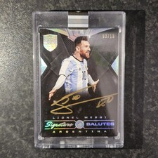 2018 Panini Eminence WC Lionel Messi Salutes diamante autografado /10 Argentina comprar usado  Enviando para Brazil