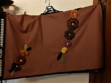 Poncho uncinetto fiori usato  Firenze