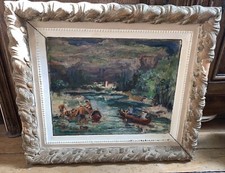 Tableau huile toile d'occasion Tableau huile toile d'occasion  Taissy