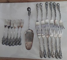 19teile versilberte kuchengabe gebraucht kaufen  Dipperz