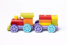 Klocki edukacyjne drewniane Pociąg Cubika 10 elem. na sprzedaż Klocki edukacyjne drewniane Pociąg Cubika 10 elem. na sprzedaż  PL