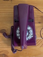 Teléfono Trim Diseño Años 70 Clásico Púrpura "WILD & WOLF" Fijo Estilo Vintage segunda mano  Embacar hacia Mexico