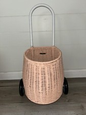 Carrinho Anthropologie Olli Ella rosa vime original carrinho carrinho cesta infantil comprar usado  Enviando para Brazil