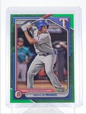 BRAYLIN MOREL 2024 BOWMAN RASCUNHO PAPEL BORDA VERDE RANGERS 01/99 Q1893 comprar usado  Enviando para Brazil