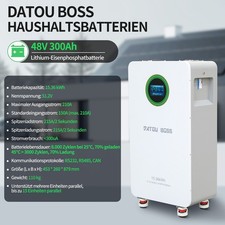 48V 300Ah Bateria litowa LiFePO4 15,36KWh Energia słoneczna do przechowywania w domu BMS na sprzedaż  Wysyłka do Poland
