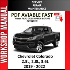 MANUAL DE OFICINA DE REPARO DE SERVIÇO CHEVROLET COLORADO 2019 2020 2021 2022, usado comprar usado  Enviando para Brazil