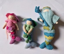 Ambroży filcowe lalki syreny pakiet Merman King waldorf  na sprzedaż  Wysyłka do Poland