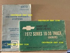 Usado, 1972 Chevrolet C10 Manual do Proprietário e Sistema de Controle de Emissões Folhetos Originais comprar usado  Enviando para Brazil