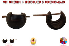 Orecchini legno cocco usato  Ruvo di Puglia