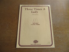 LIONEL RICHIE / COMMODORES THREE TIMES A LADY - ORIGINAL UK SHEET MUSIC (SOUL D) comprar usado  Enviando para Brazil