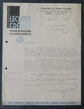 Invoice paris 1937 d'occasion  Expédié en Belgium