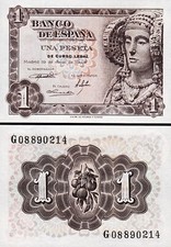 España España 1 Peseta 1948, UNC, P-135 segunda mano  Embacar hacia Mexico